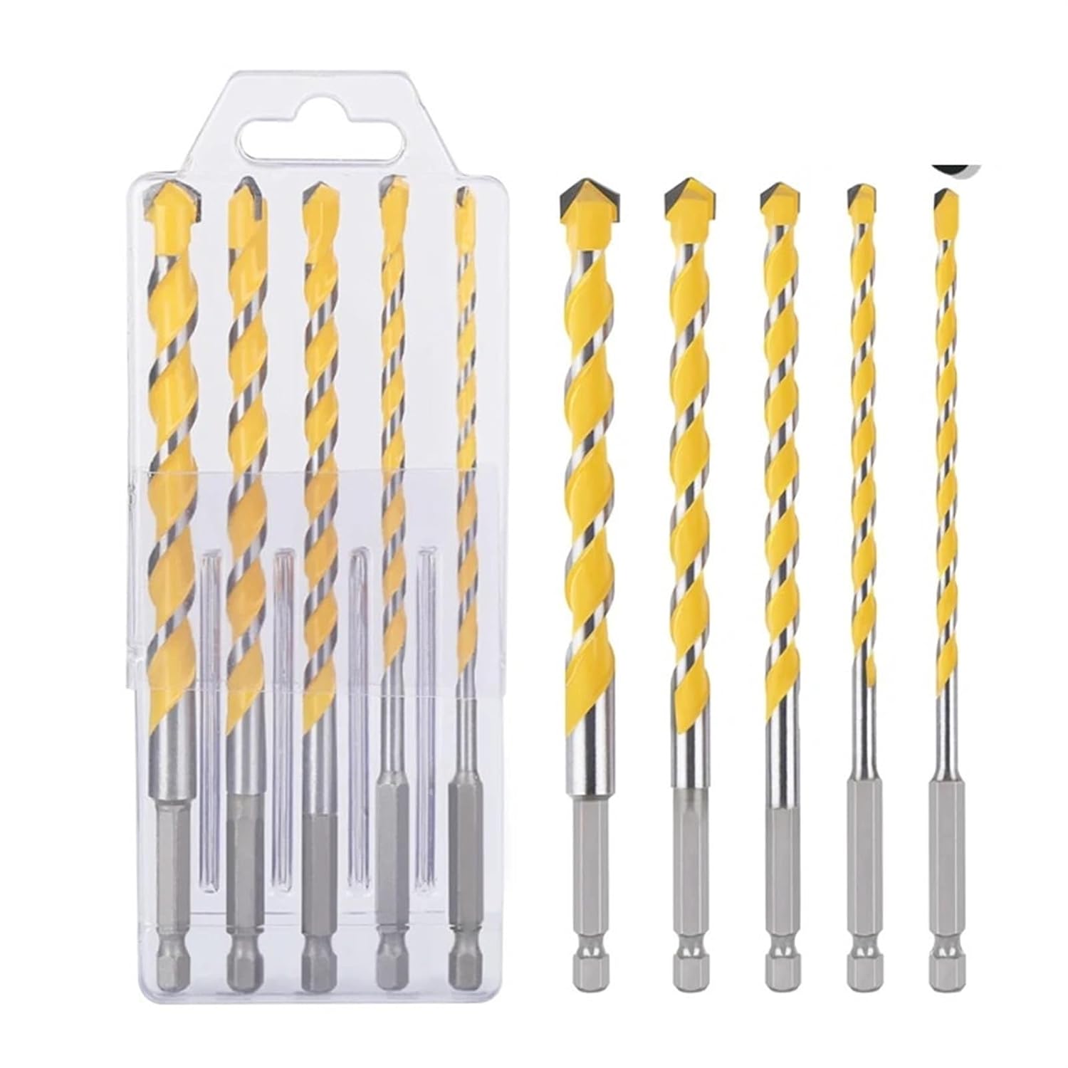 5-12mm Hex Shank 160mm Tungsten Carbide Multi-Function Drill Bits Hole Saw for Brick Concrete Soft Tile Wood Metal MOICEYHF