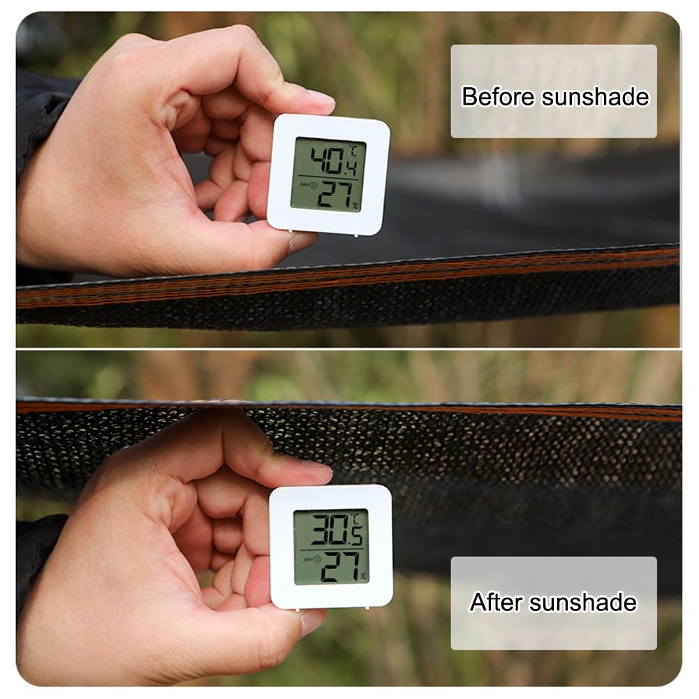 90 % de resistencia UV para invernadero de jardín, pollo Pera – 7 x 16 pies, 3 x 4 m, 17 x 20 pies, 7 x 26 pies, red de bloqueo solar y cubierta para plantas (33 x 40 pies)