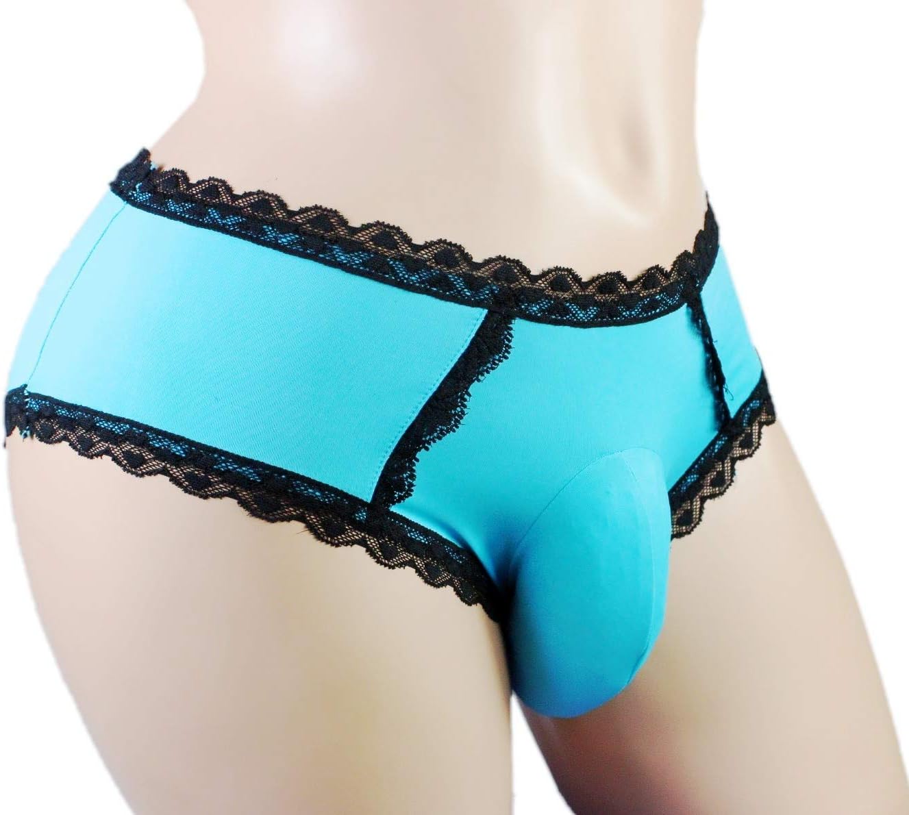aishani Sissy Pouch Panties Men's Hipster Lace Bikini Briefs Lingerie Underwear - Image 2