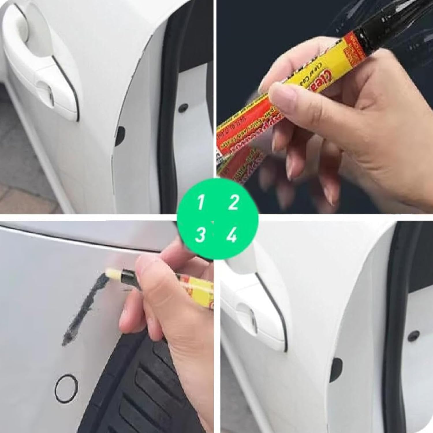 Stylo Efface Rayures,3 Pièces Stylo Applicateur de Couche Transparente,Stylo de Réparation de Rayures de Voiture,Facile Appliquer,Elimine Efficacement Petites Imperfections de Surface de Votre Voiture
