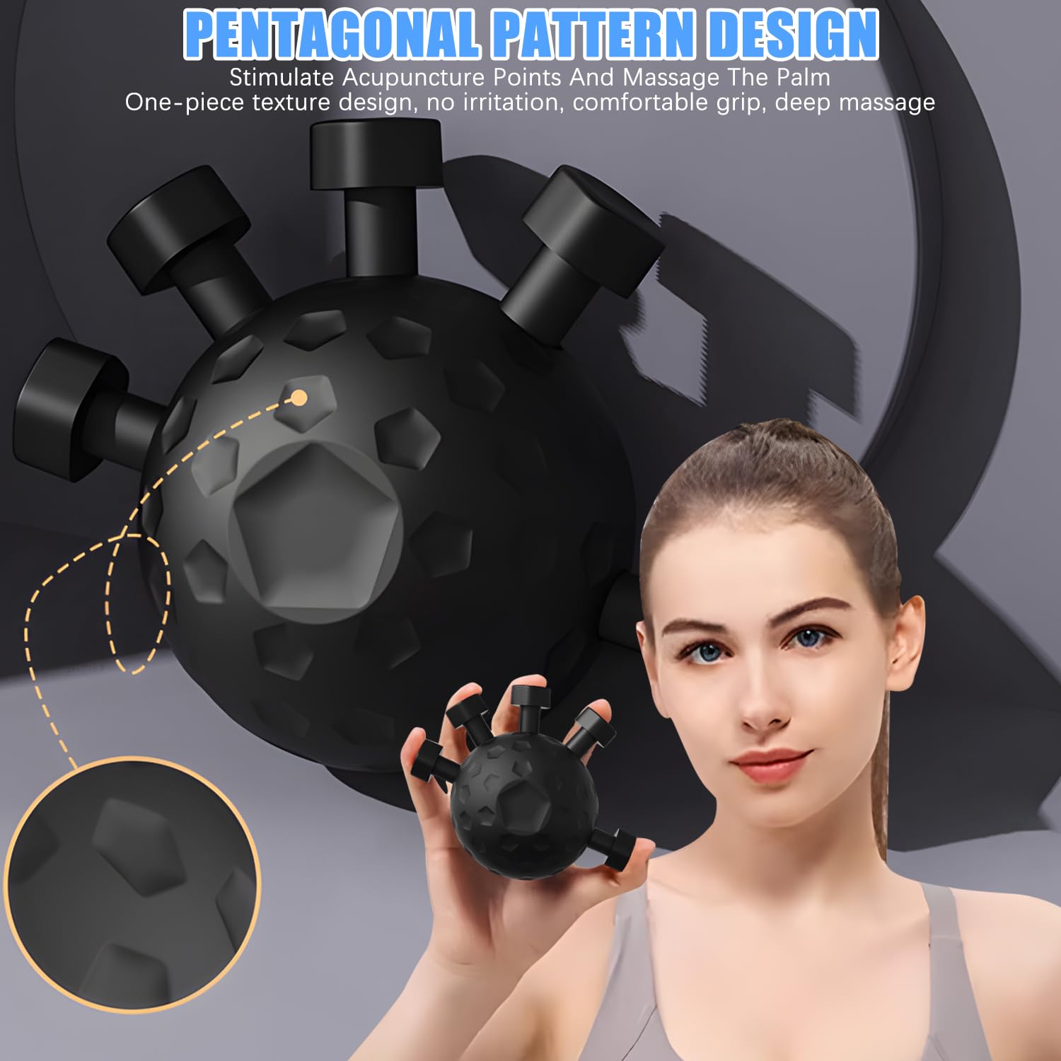 Finger Grip Strengthener, Hand Grip Strengthener, Finger Exerciser Gripper Tool, Finger & Hand Exercise Trainer for Arm Strength, Adjustable Hand Grip Silicone Grip Strength Trainer