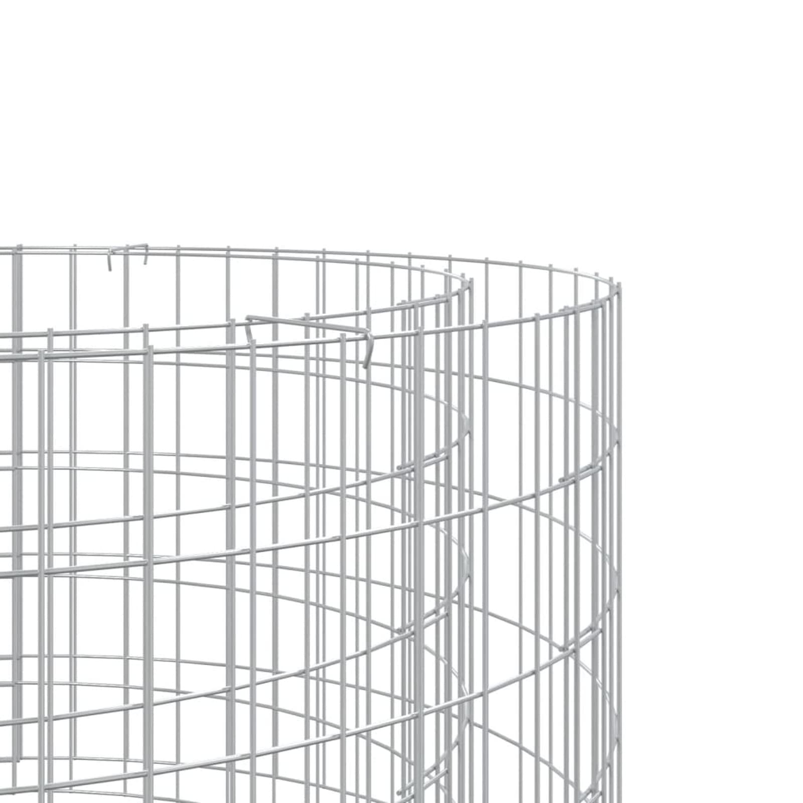Homgoday Gabion - Fogata de hierro galvanizado de 50 cm de diámetro, calentador de jardín y patio para leña y carbón vegetal, brasero de jardín al aire libre, para calidez y ambiente
