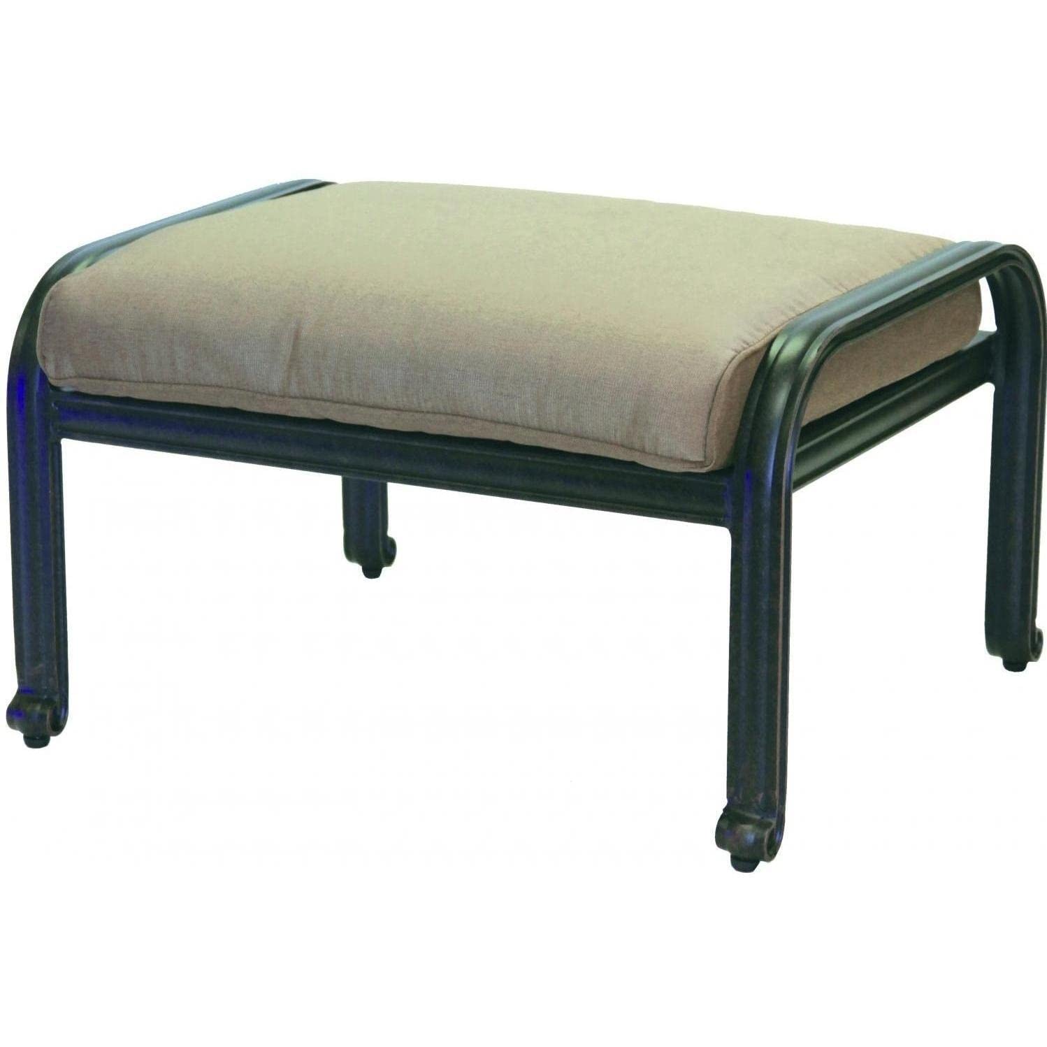 Darlee Nassau Cast Aluminum Patio Ottoman
