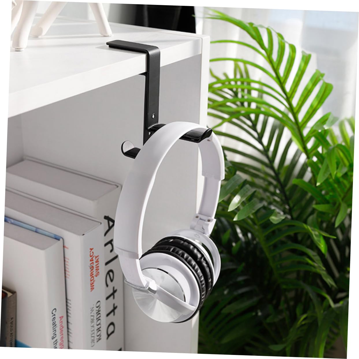Alipis 3 Piezas soporte para auriculares colgador de auriculares de escritorio soporte para gancho para auriculares perchas gancho de auriculares Gancho de montaje para auriculares PU