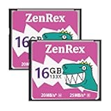 ZenRex 16GB 2 Pack CompactFlash Memory Card CF Card UDMA High Speed for Camere