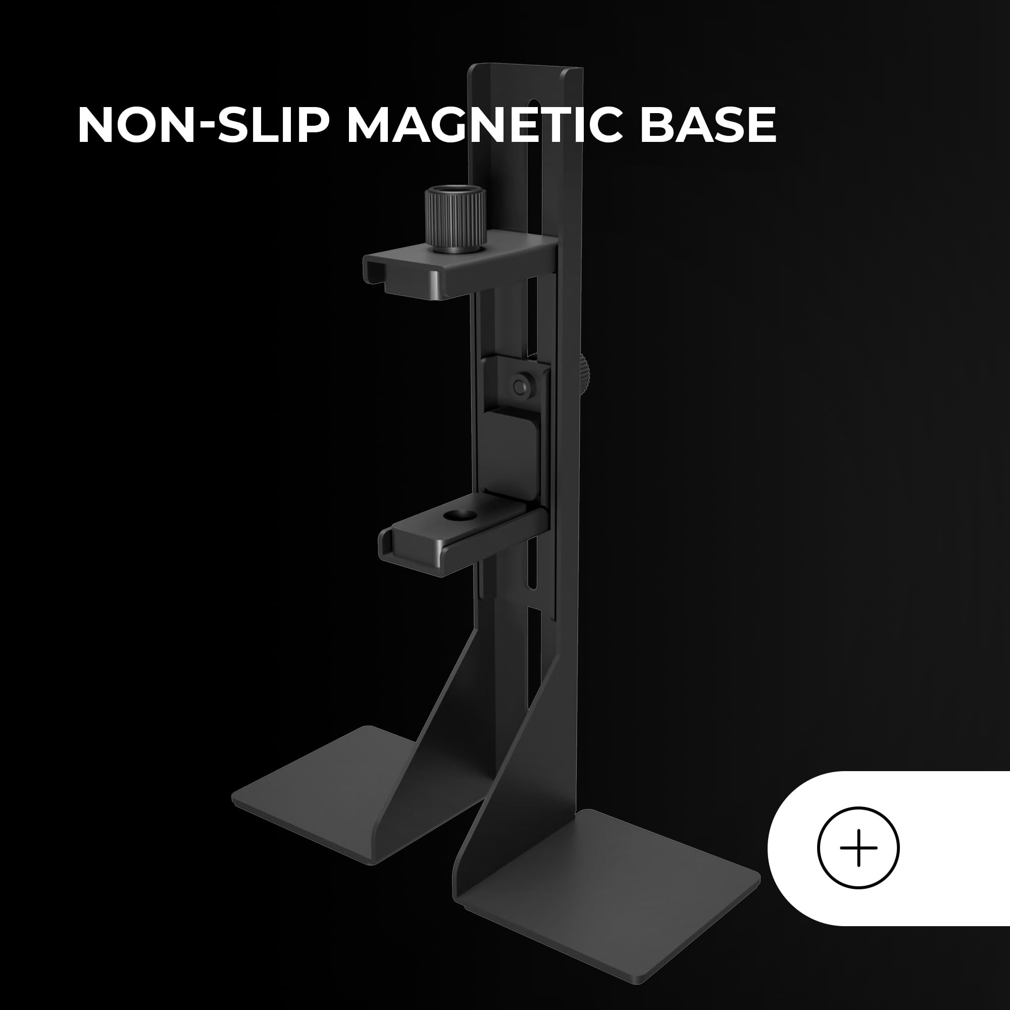 Mars Gaming MCA-GCBPRO, Supporto per Scheda Grafica, Supporto Verticale e Orizzontale GPU, Base Magnetica Antiscivolo, Struttura in Acciaio Resistente, Morsetto Regolabile Universale, Nero
