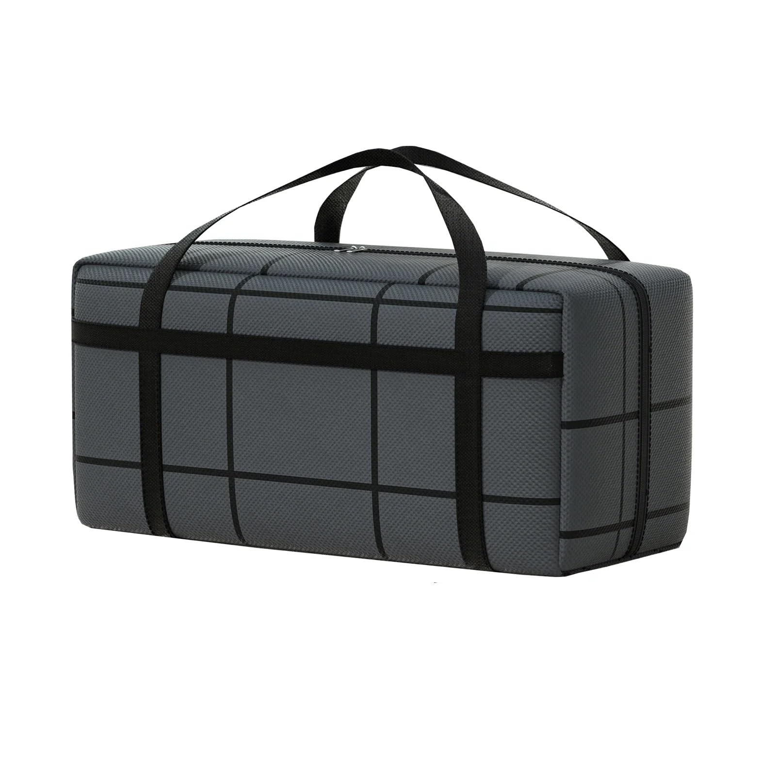 QMDSNFB Moving Bags Large Capacity And Super Load-bearing Black Composite Material Storage Bag, Dustproof And Moisture-proof With Zipper(90L)