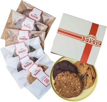 American Cookies Gift Box 3 Soft/3 Oatmeal ovgo Baker Vegan Sweets, Present, Sweets, Set of 6