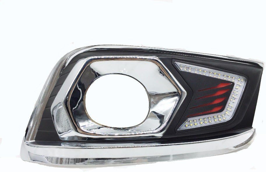 OULONDUN AUTO LIGHT FOR Toyota Fortuner 2012 2013 LED daytime running light with yellow turn signal light function (YELLOW) (White)