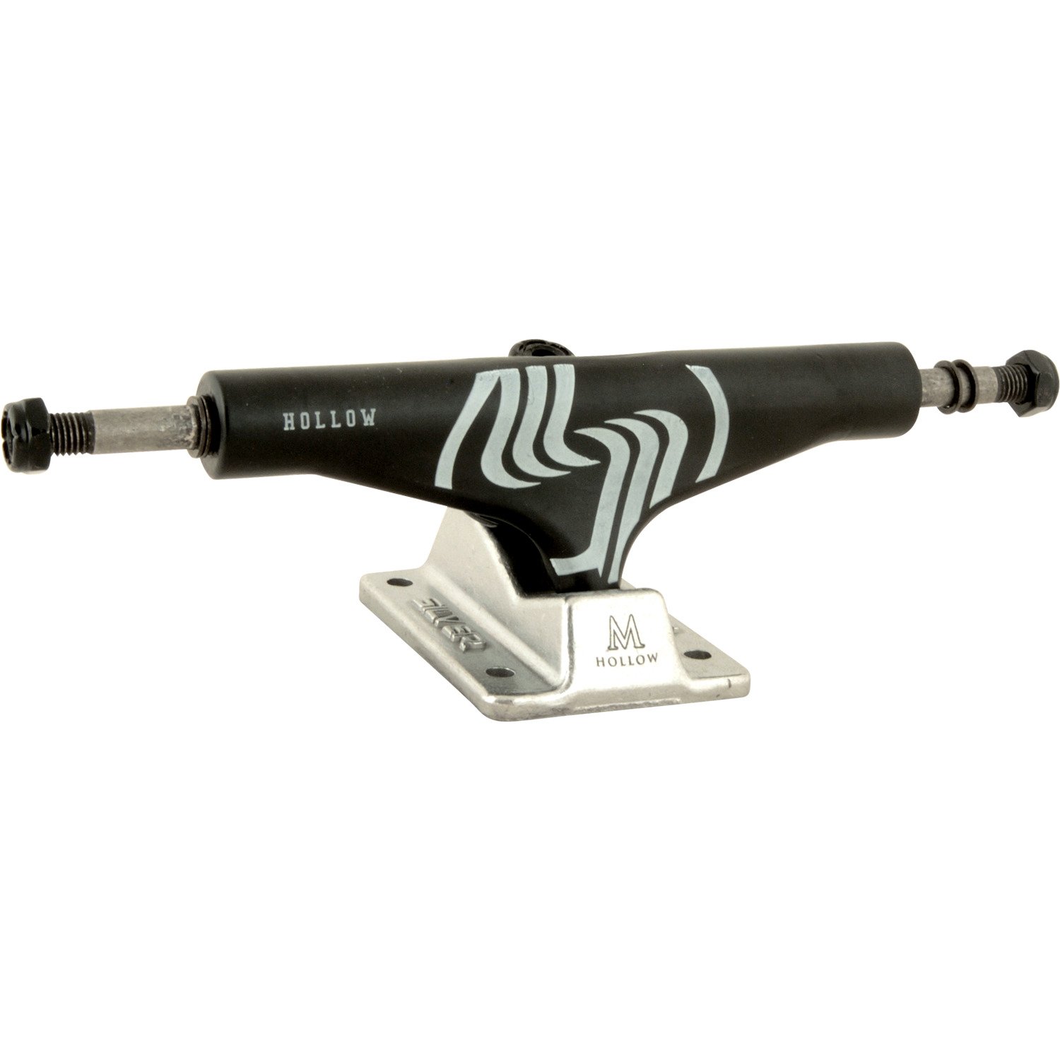 Silver Skate Trucks M-Class Hollow Black/Polished Skateboard Trucks - 5.25