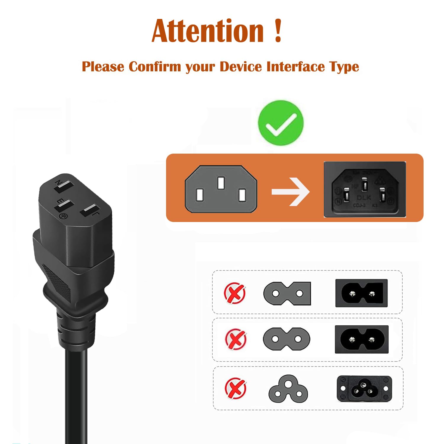 Amazon.com: Metasources 3-Prong AC Power Cord Compatible with
