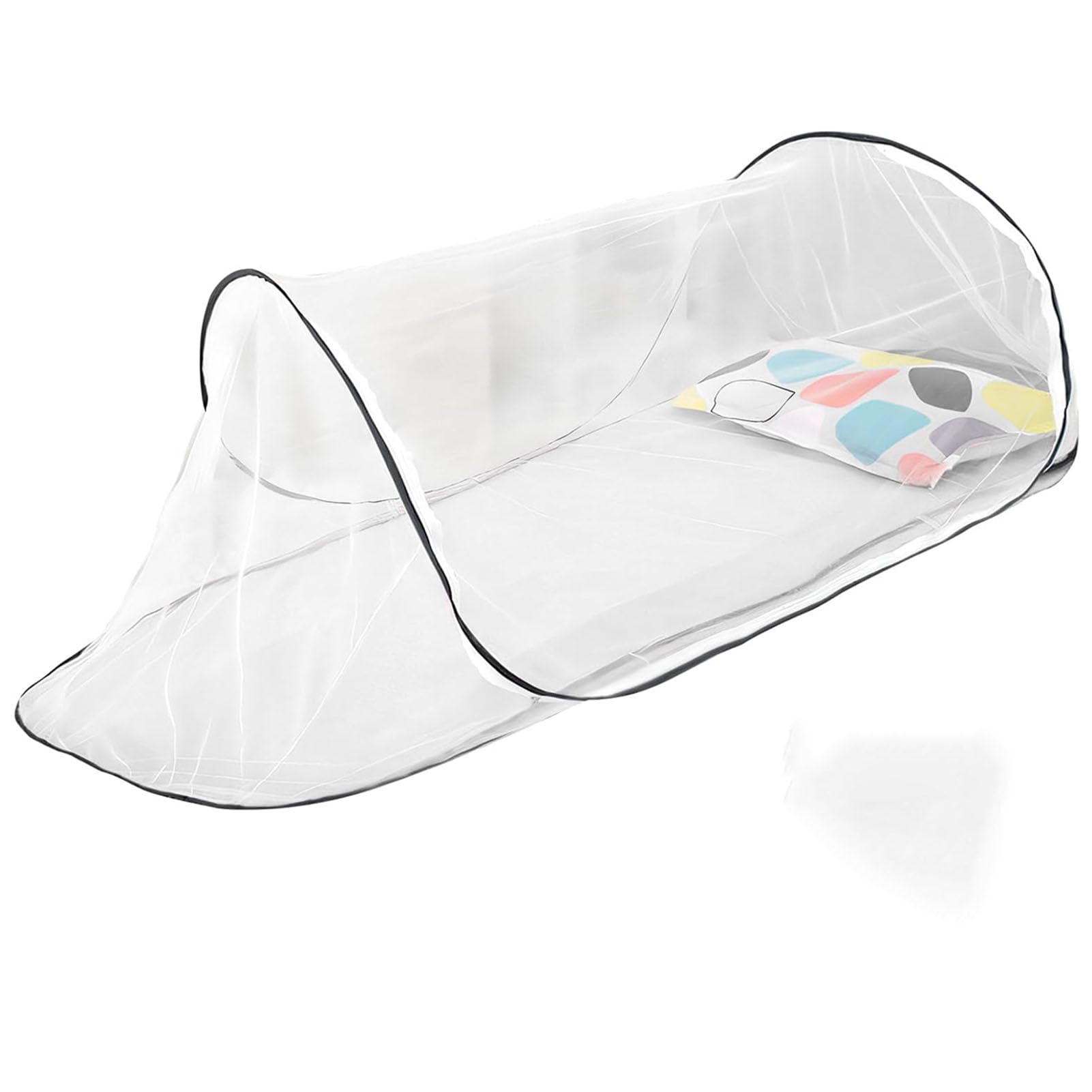 Zanzariera da Viaggio popup, zanzariera da Viaggio Pop-up Mosquito Net, Tenda da Campeggio Portatile, per Campeggio, Viaggio, Famiglia, dormitorio,Nero,200 * 56 * 80cm