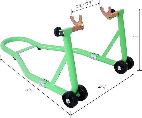 Vista 38 de Donext - Soporte para rueda trasera de motocicleta (850 lb), tamaño U color negro