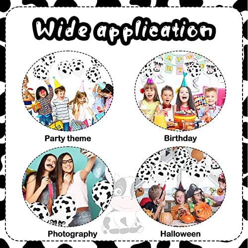 20 Pcs Cow Balloons - 12 inch Funny Cow Print Balloons for Kids Cow Theme Party Birthday Decoration, Cow Print Party Supplies