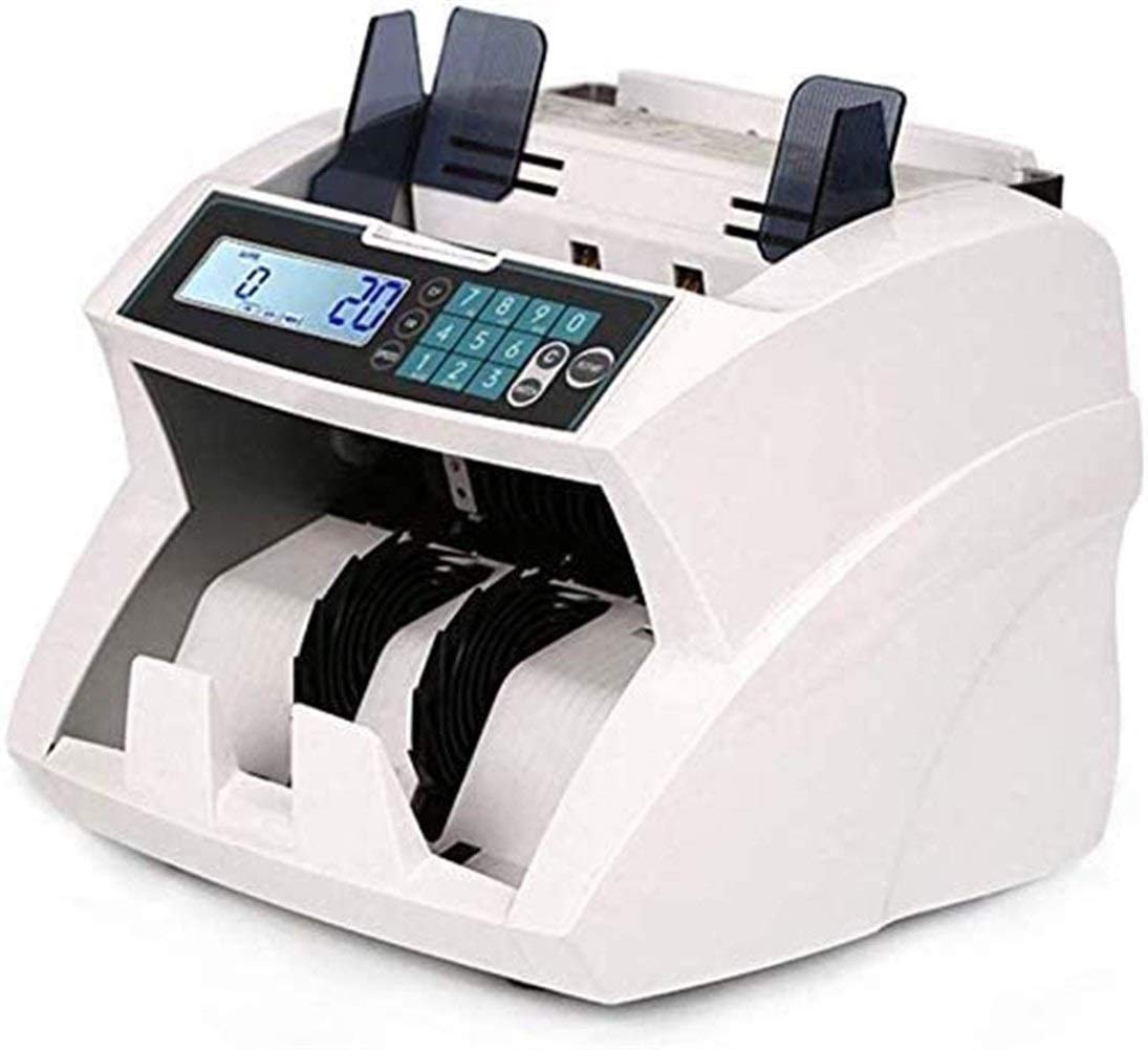 Contasoldi con rilevamento di Falsi UV/MG - Conta, Macchina Conta Banconote per aziende e Banche - Conta Dollari USA con Display a LED