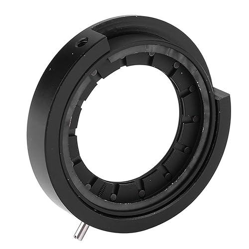 Vista 3 de Microscope Iris Adapter Aperture Adjustable Lens Optical Diaphragm for Microscope(SK25 with Base)