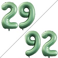 Vista 162 de GOER Globos con el número 80 para decoraciones de fiesta de cumpleaños número 80, globos de helio de aluminio jumbo de 42 pulgadas para 80 Oro rosa