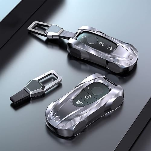 Miniatura 4 de Funda de metal estilo Supercar para llave remota sin llave para Mercedes Benz Clase S Clase G Clase E 2020-2022