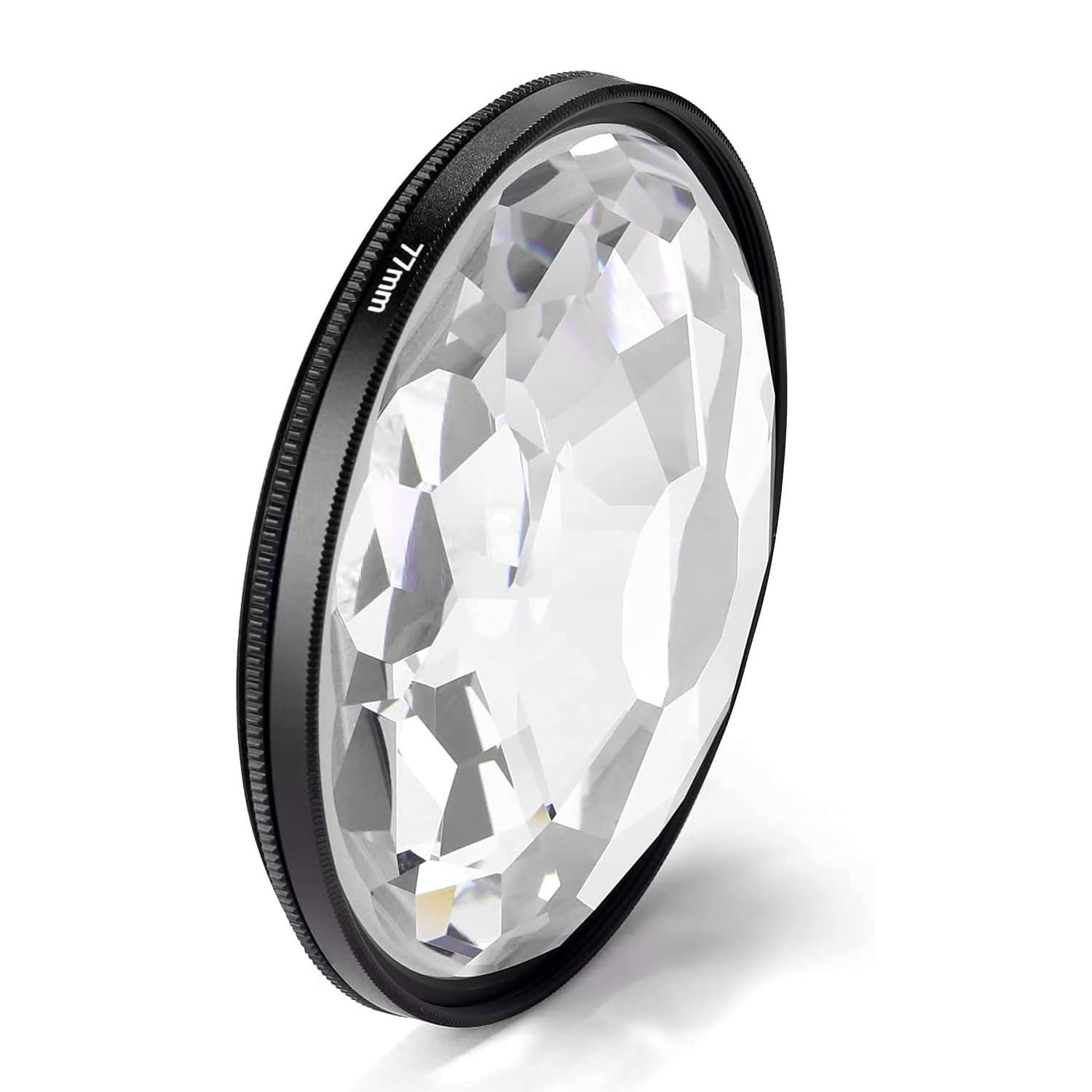 Excefore Camera Lens Filter, 77mm Kaleidoscope Glass Prism Camera Lens Filter, Variable Number of Subjects Special Effects Lens Filter for Camera DSLR Cinematice Video Photo