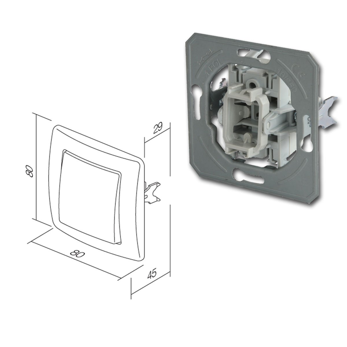 EKONOMIK Starter-Kit, 16er Set, UP, anthrazit
