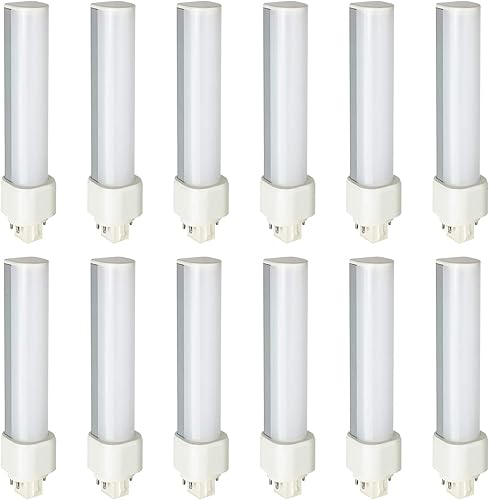 Sunlite 41351-SU - Bombillas LED horizontales PLD de 9 vatios (equivalente a 26 W), 1100 lúmenes, base G24q, depende del lastre, reemplazo CFL,