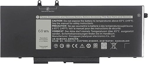YXKC 4GVMP - Batería de repuesto para laptop Dell Latitude 5400 5500 Precision 3540 3550 Inspiron 7590 7591 7791 2 en 1 Series, P84F P84F001 P42E