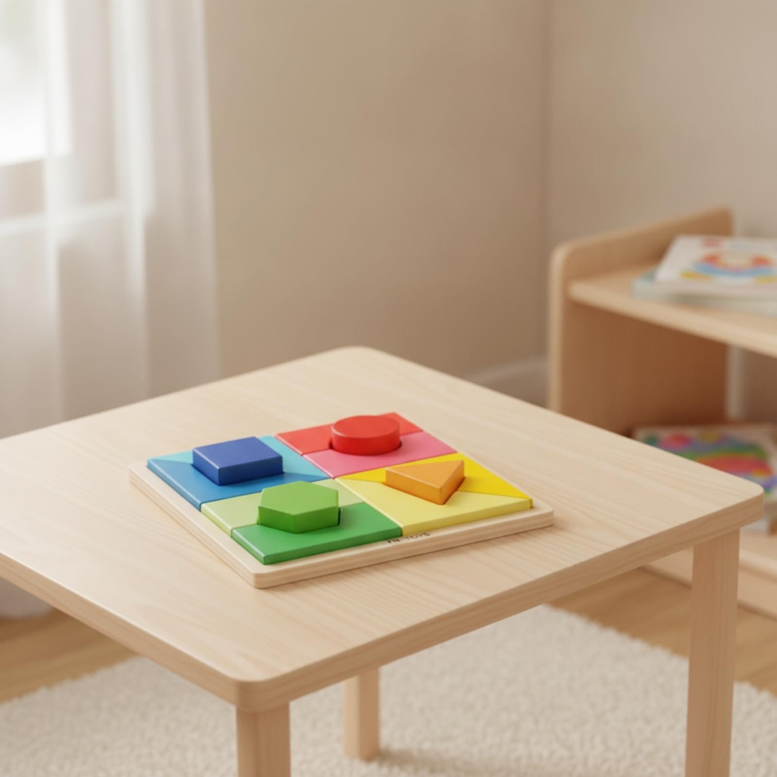 Milageto 13 Pièces Jeu Tri Formes Coloré Puzzle D'encastrement Puzzle avec Blocs Géométriques pour Tout-Petits