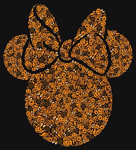 Disney Minnie Mouse Halloween Pumpkin Logo Fill Girls Standard T-Shirt2