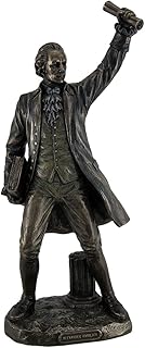 Veronese Design 13 Inch Tall Alexander Hamilton Founding Father Declaration of Independence American Gift and Collectible Cold Cast Bronzed Resin Statue