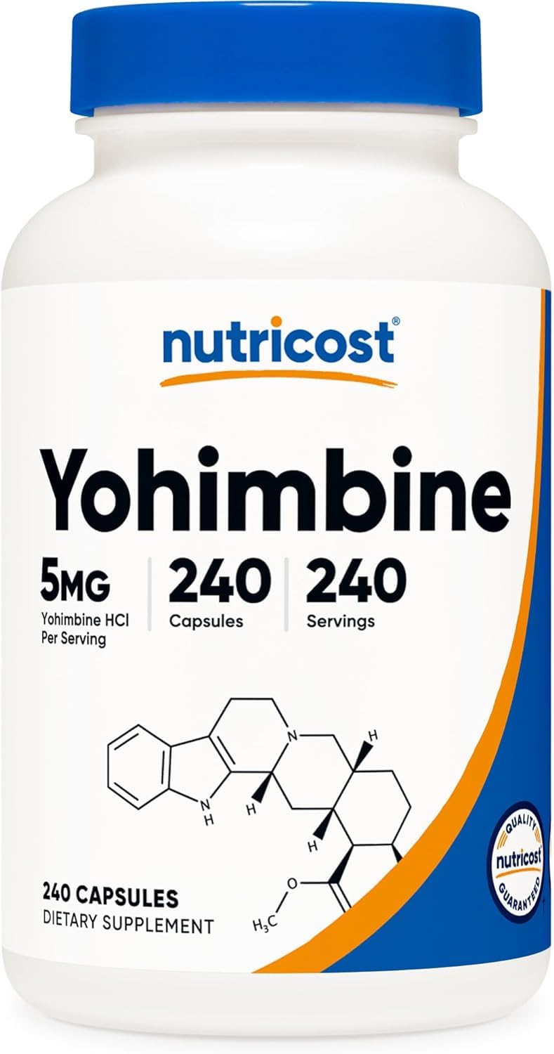 Nutricost Yohimbine HCl 5mg, 240 Capsules Gluten Free, Non-GMO (B0D6GK83DM) Amazon Price History, Amazon Price Tracker