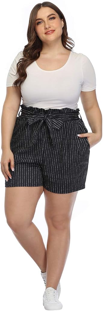 high waisted shorts plus