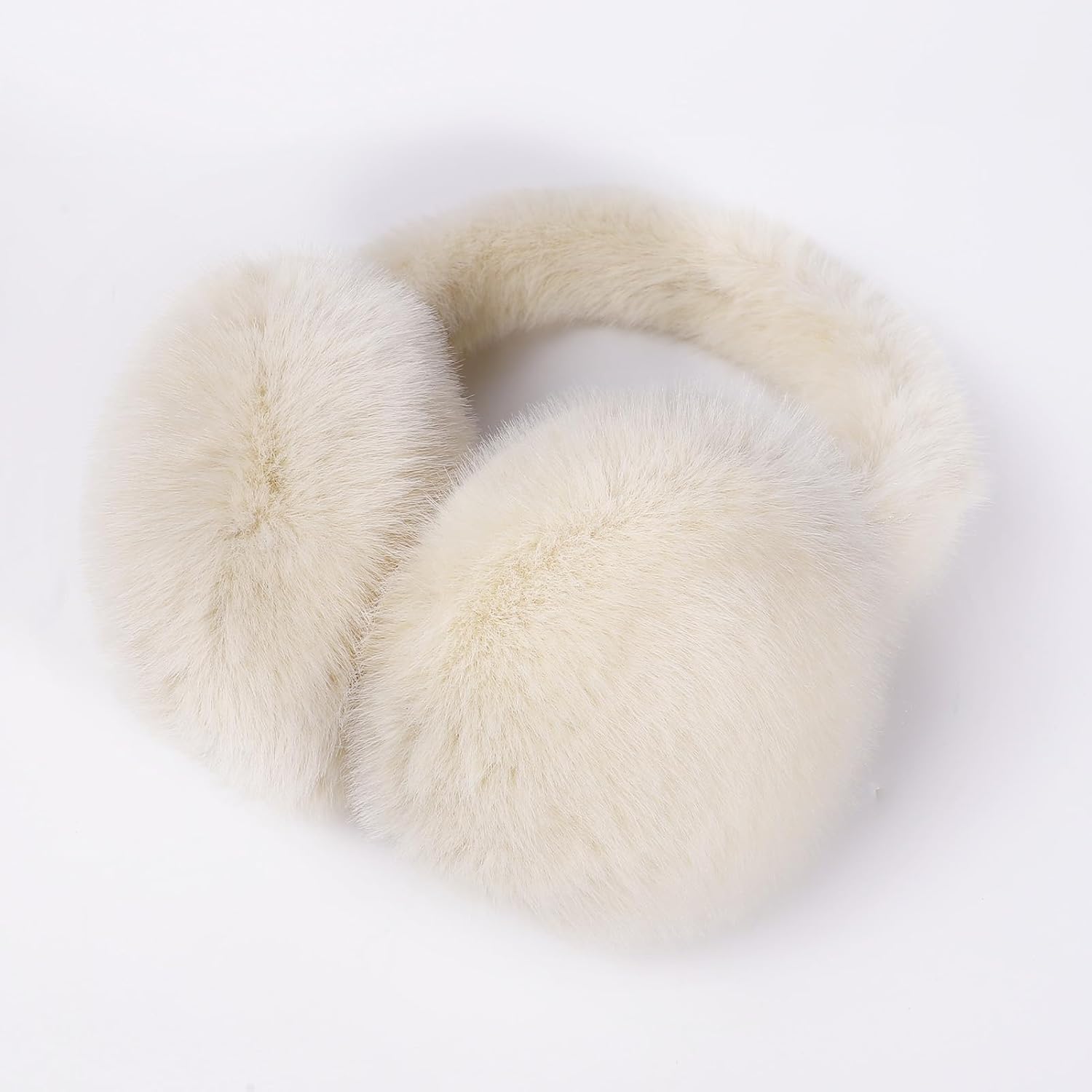 Women Winter Ear Muffs Gloves Set Girls Fluffy Earmuffs Cold Weather Faux Fur Ear Warmers Touch Screen Gloves - Image 3