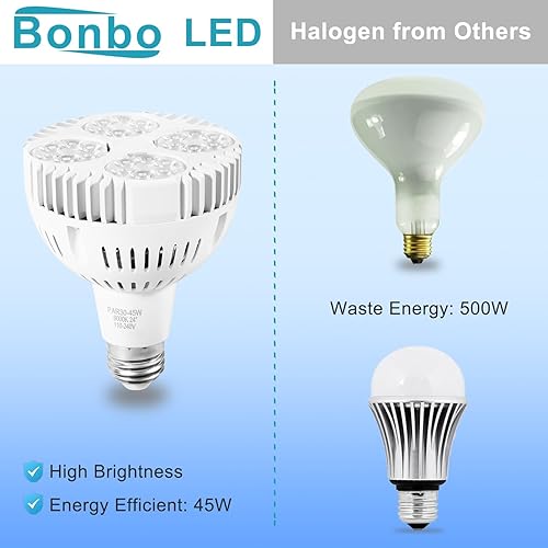 Vista 4 de Bonbo PAR38 OSRAM de 65w luces para piscina de led, luces para pileta de natación, Blanco