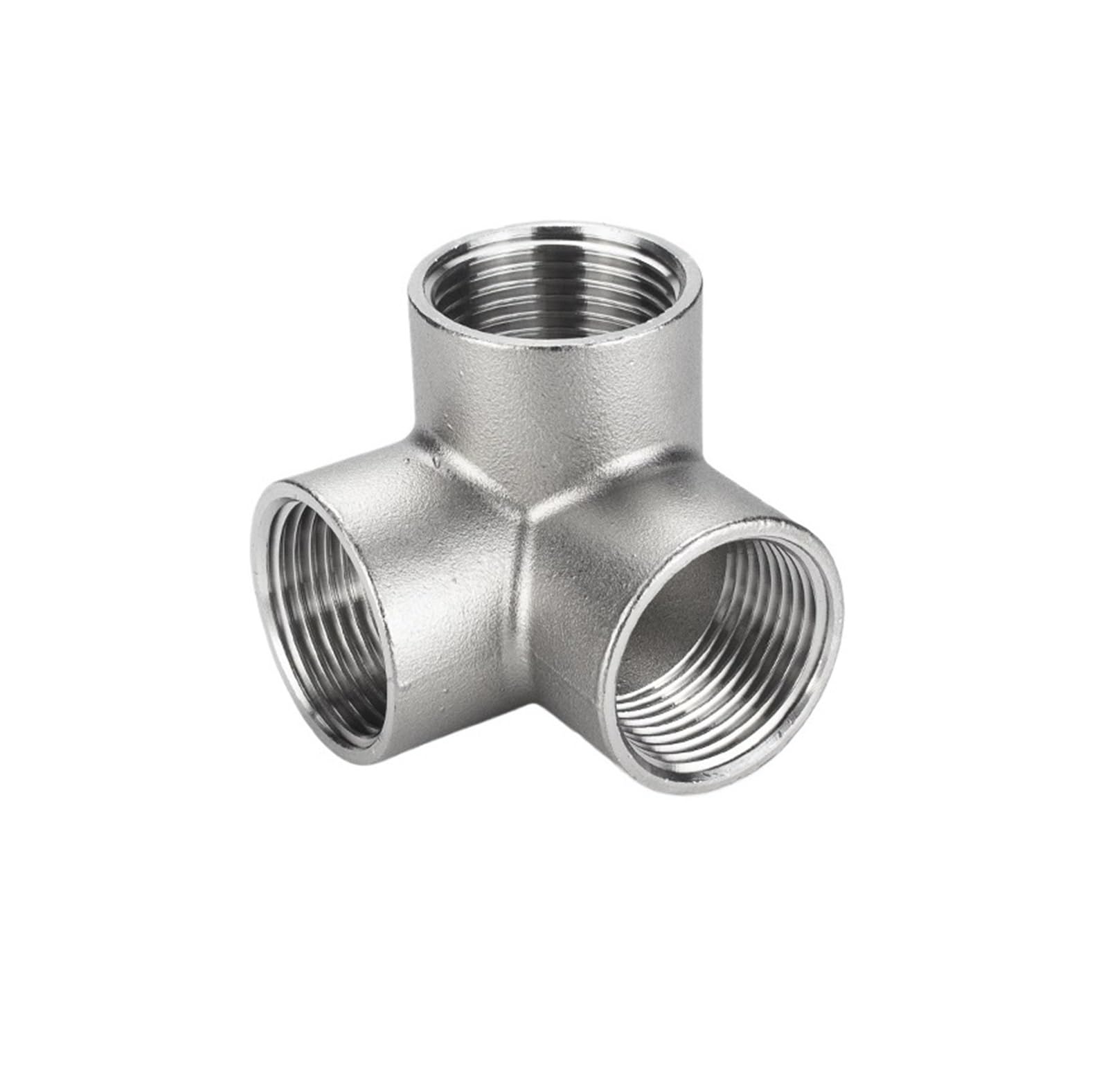 Accesorios de tubería de agua en T tridimensional de acero inoxidable 304, G3/4 de 1 pulgada