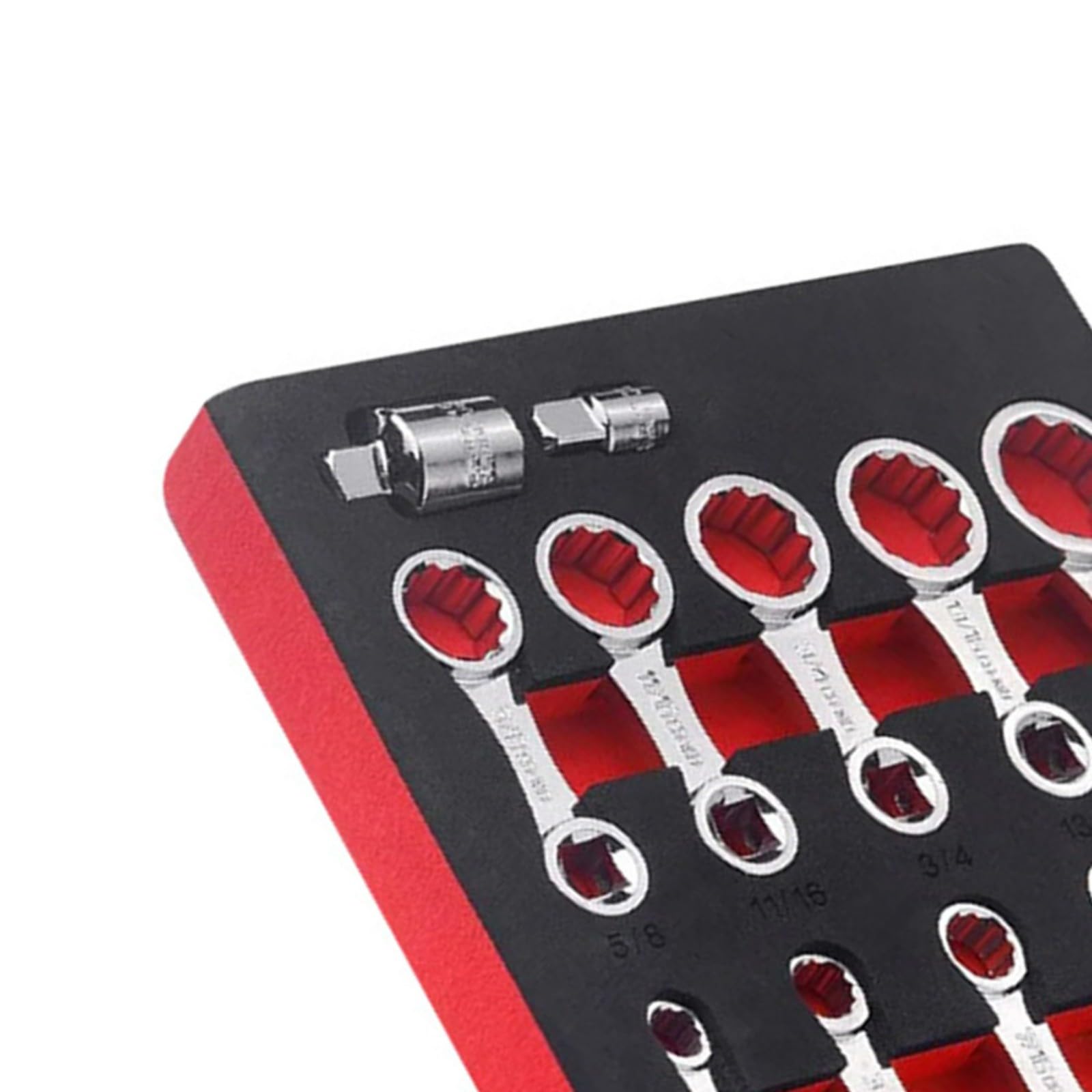 Lot de 12 adaptateurs de couple SAE 3/8 en acier au chrome vanadium pour baie de moteur étanche pour accès et retrait des fixations tenaces avec étui de rangement