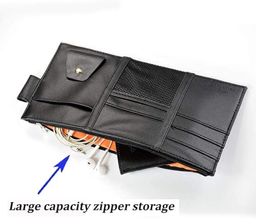 Miniatura 27 de Organizador de bolsillos para visera de automóvil, soporte organizador para documentos de registro, seguro y artículos personales, accesorio