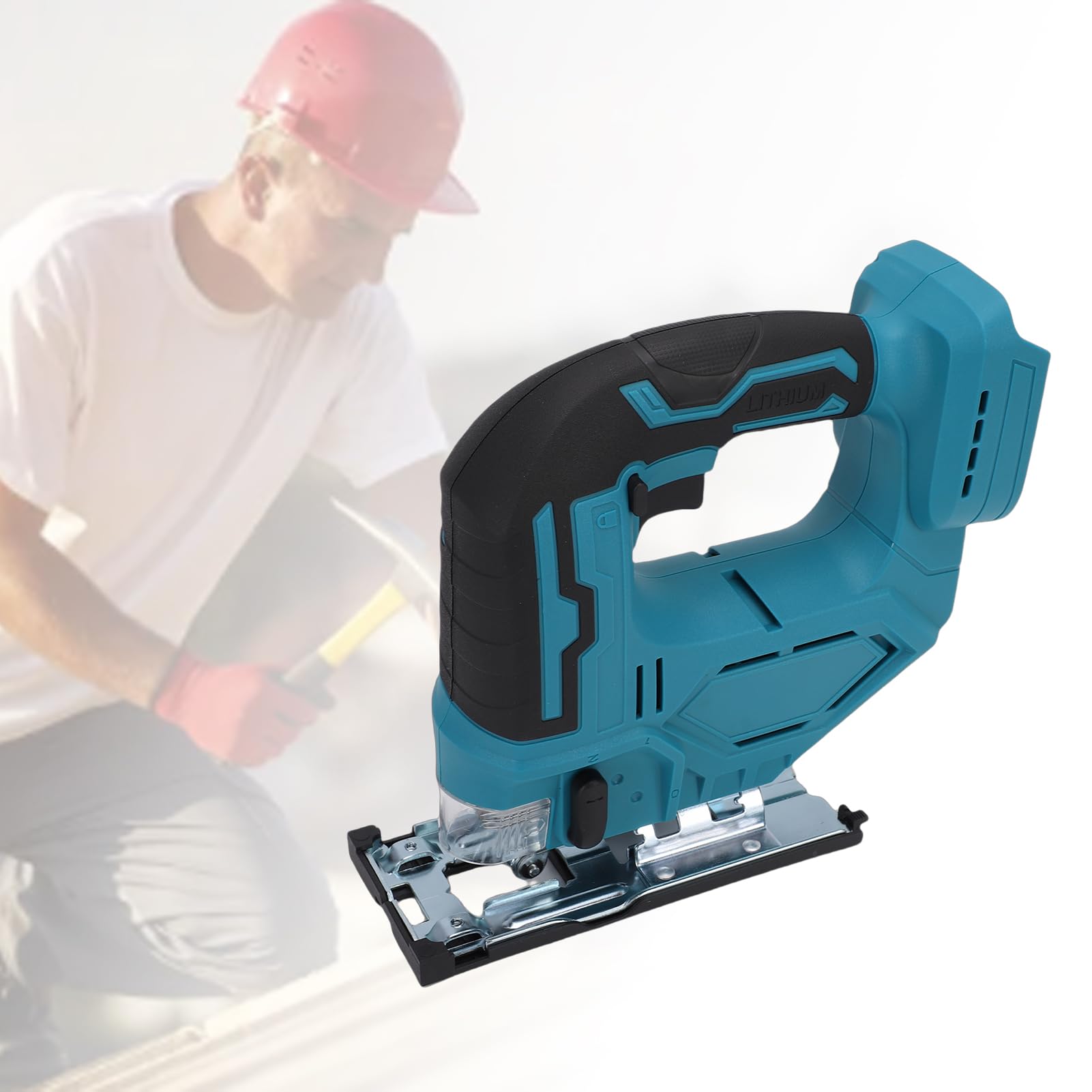 Asixxsix circolare, circolare a batteria da 21 V con tagli obliqui da 0° a 45°, velocità variabile, luce LED, 4 impostazioni orbitali, mini (Dispositivo nudo, senza batteria, senza)