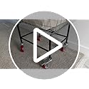 YITAHOME Wire Laundry Cart 2.5 Bushel, Rolling Laundry Basket with Wheels, Metal Commercial Wire Laundry Basket Cart with Galvanized Finish, Heavy Duty Large Steel Basket for Laundry Clothes Storage