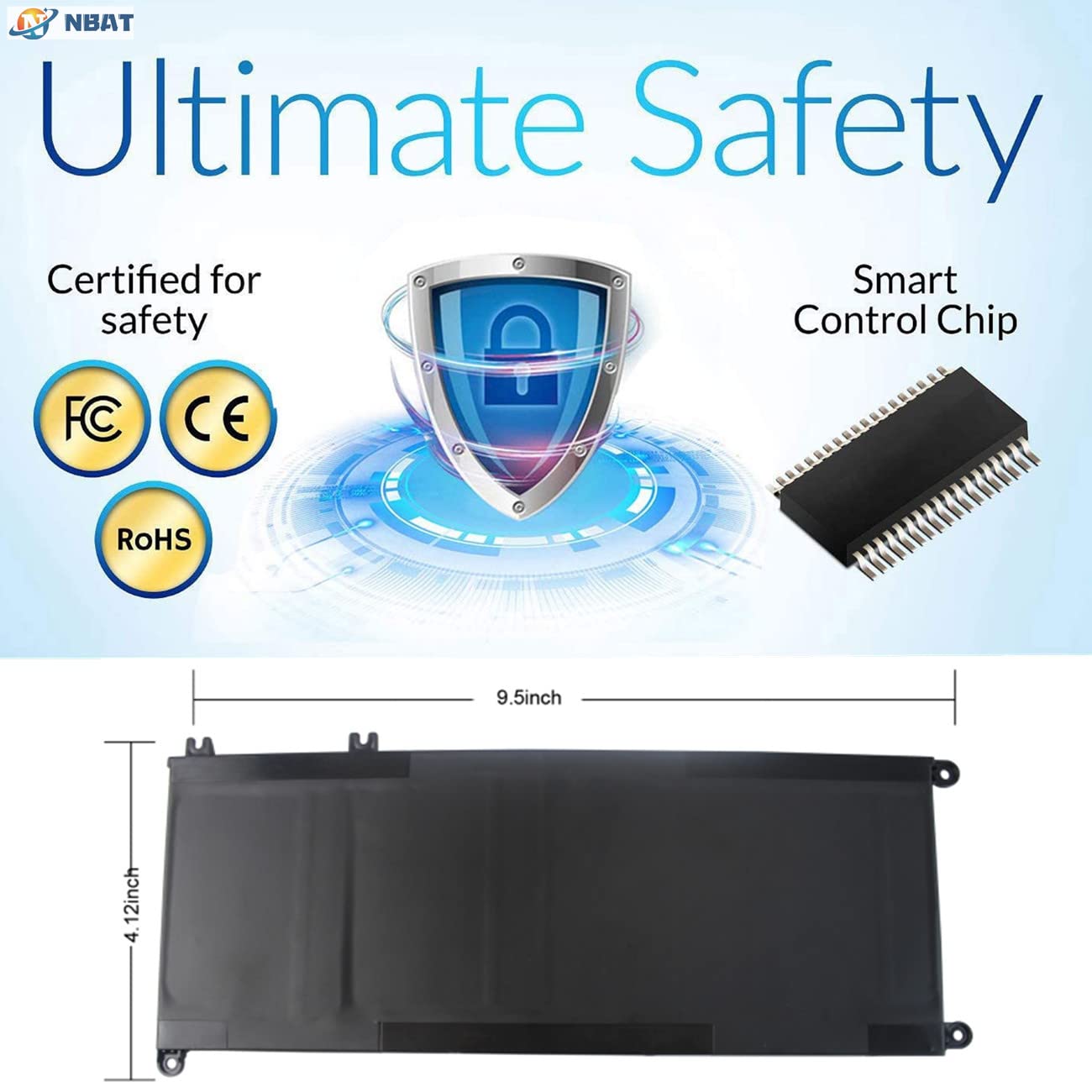 Batterie 15,2 V 56 Wh 33YDH Pour Dell Inspiron 17 7000 7773 7779 7778 7786 2 En 1 15 7577