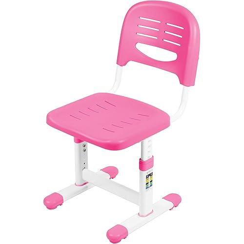 VIVO Height Adjustable Kids Desk Chair, Chair Only, Designed for Interactive Workstation, Universal Children's Ergonomic Seat, Pink, DESK-V201P-CH