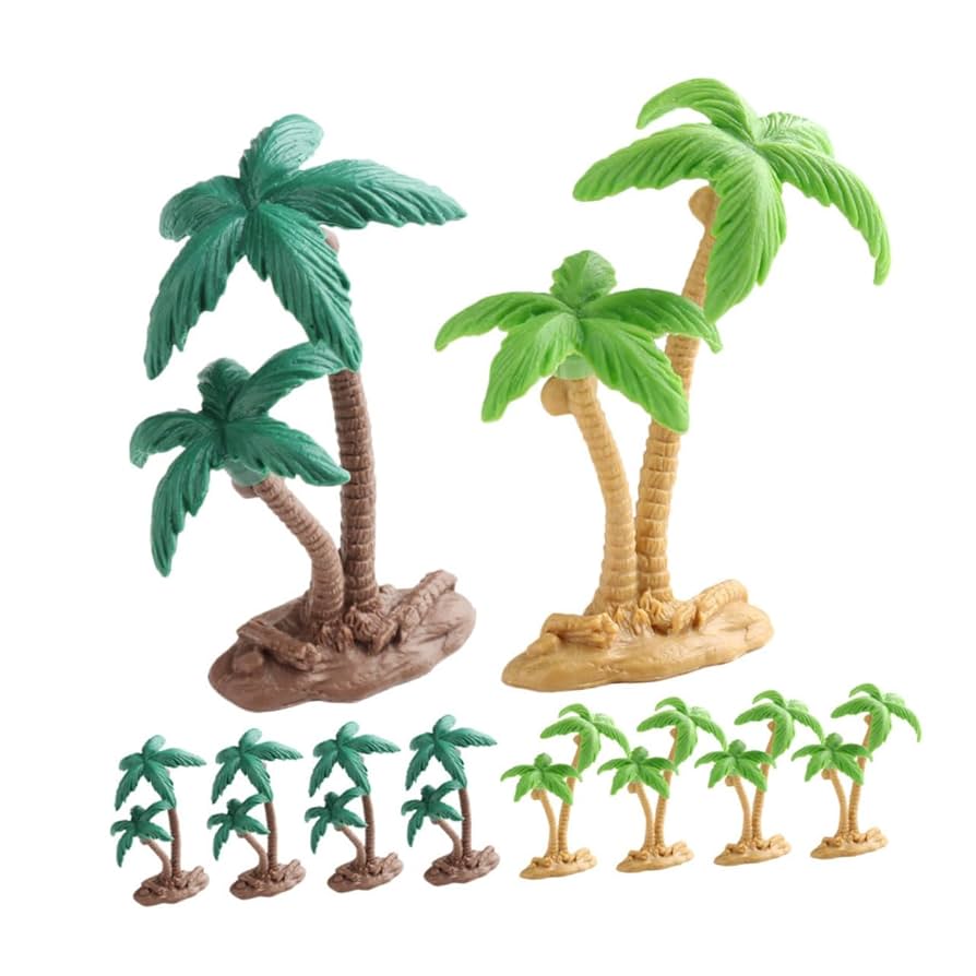 Amazon.co.jp: ORFOFE 10個のリアルなミニチュア椰子の木模型