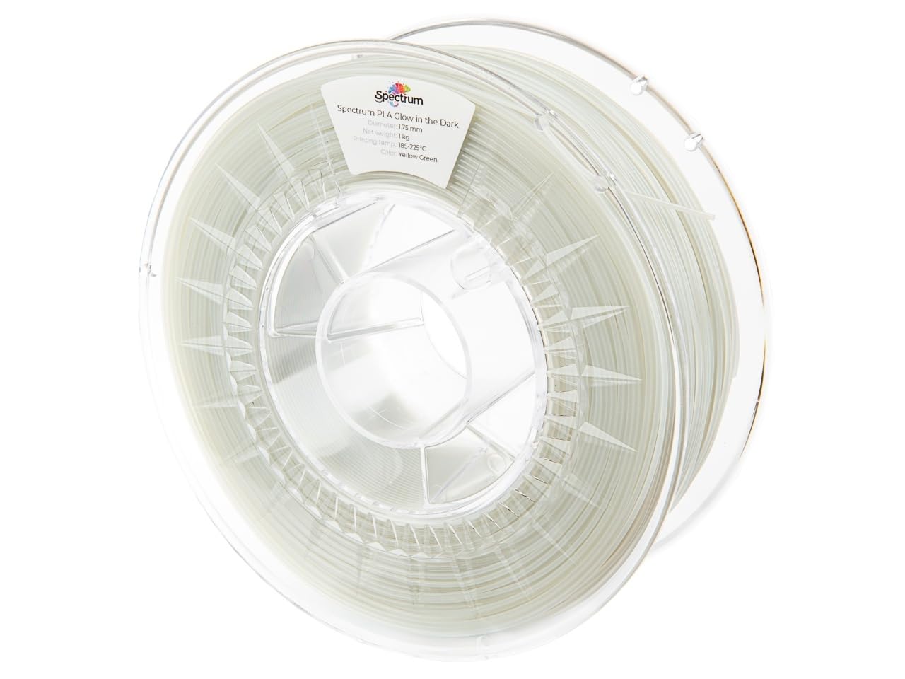 Spectrum - Filament PLA GLOW 1.75mm, YELLOW-GR., 1kg Spule, 3D Drucker Druckmaterialien, 3D Printer Printing Materials