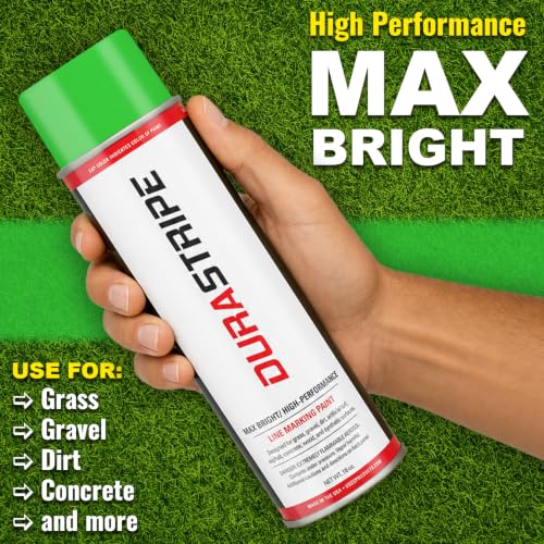 Image of Athletic Field Marking Paint - (CASE) 12 /18 Ounce Cans. The Most durable line marking paint available! Several colors to choose from. (Fluorescent Green)