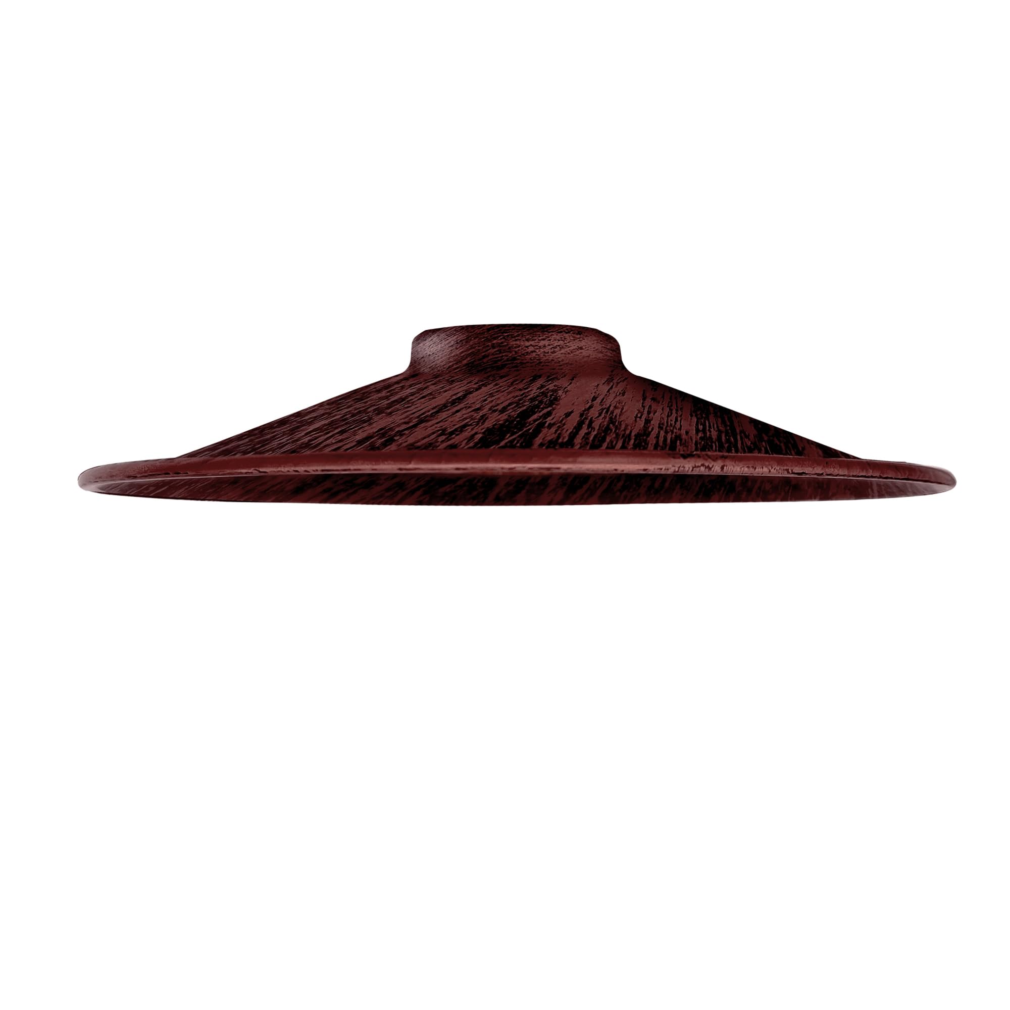 LEDSone 1PCS Lampshades Retro Industrial Metal Flat 22cm Easy Fit Pendant Ceiling Light Lamp Shade for Dining Room, Living Room, Bed Room (Free Reducer Plate)(Rustic Red)