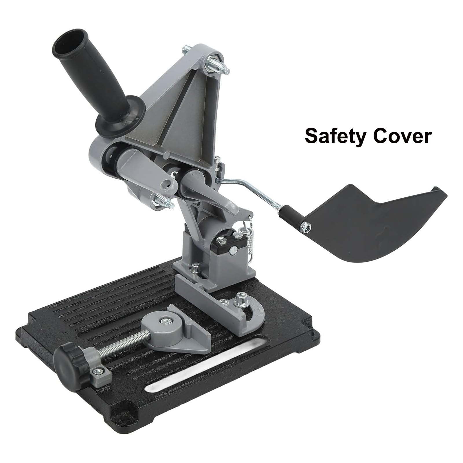 Supporto per smerigliatrice angolare, Staffa di Supporto per smerigliatrice angolare con Telaio in Lega di Alluminio e Base in ghisa, Compatibile con smerigliatrici angolari da 100-125 mm
