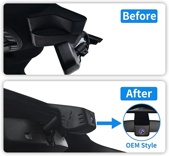 Front 4K Dash Cam for Ford F150 2018-2025 F250/F350/F450