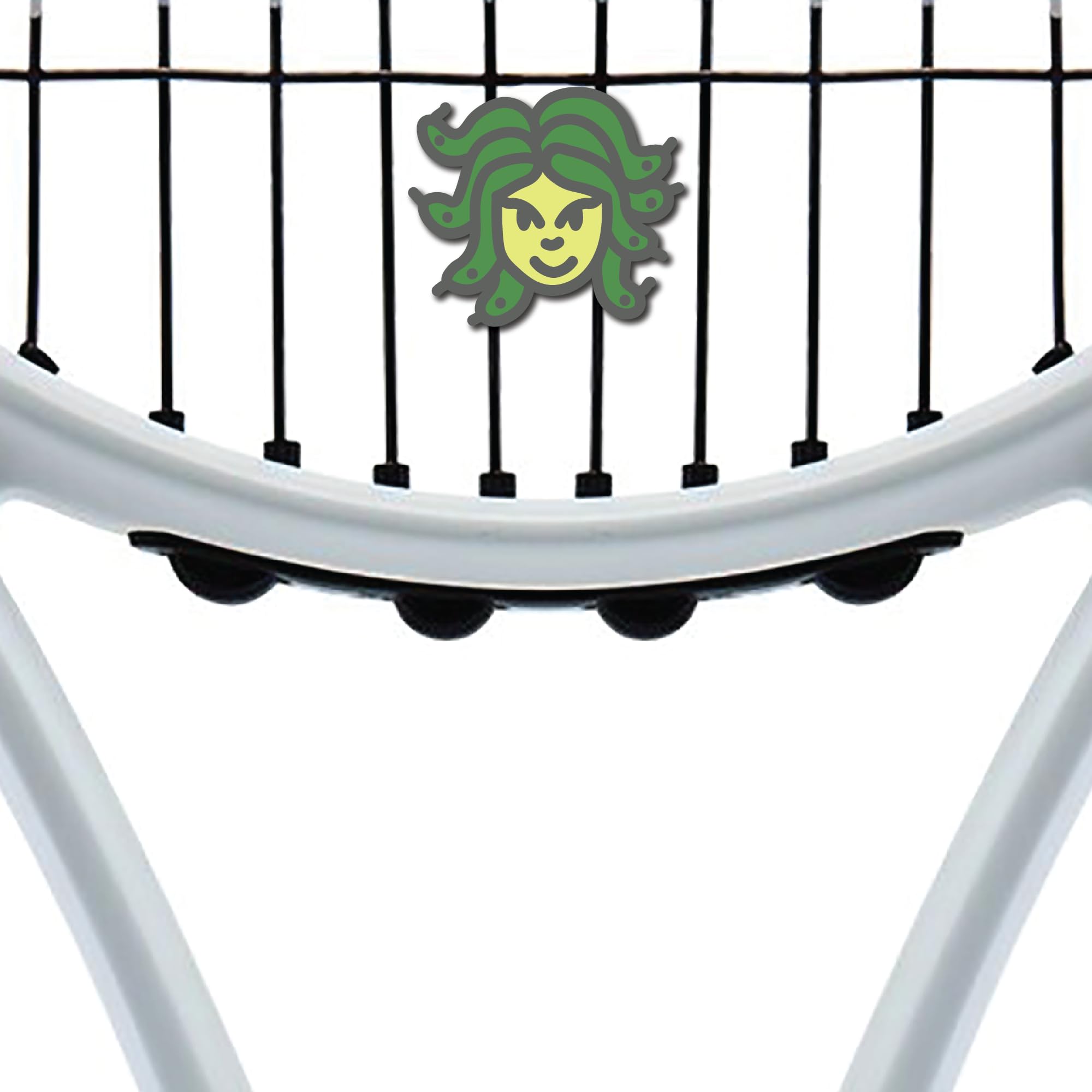 Racquet Inc. - Tennis Racket Vibration Dampeners - Shock Absorbing, Reduces String Vibration for Better Control & Comfort - Universal Fit for All Racquets - 2 Pack (Medusa)