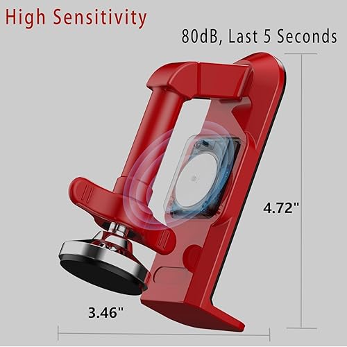 Miniatura 3 de Alarma de tope de puerta portátil mejorada con fuerte agarre al suelo, topes de puerta antideslizantes alarma de seguridad dura 5 segundos con 80