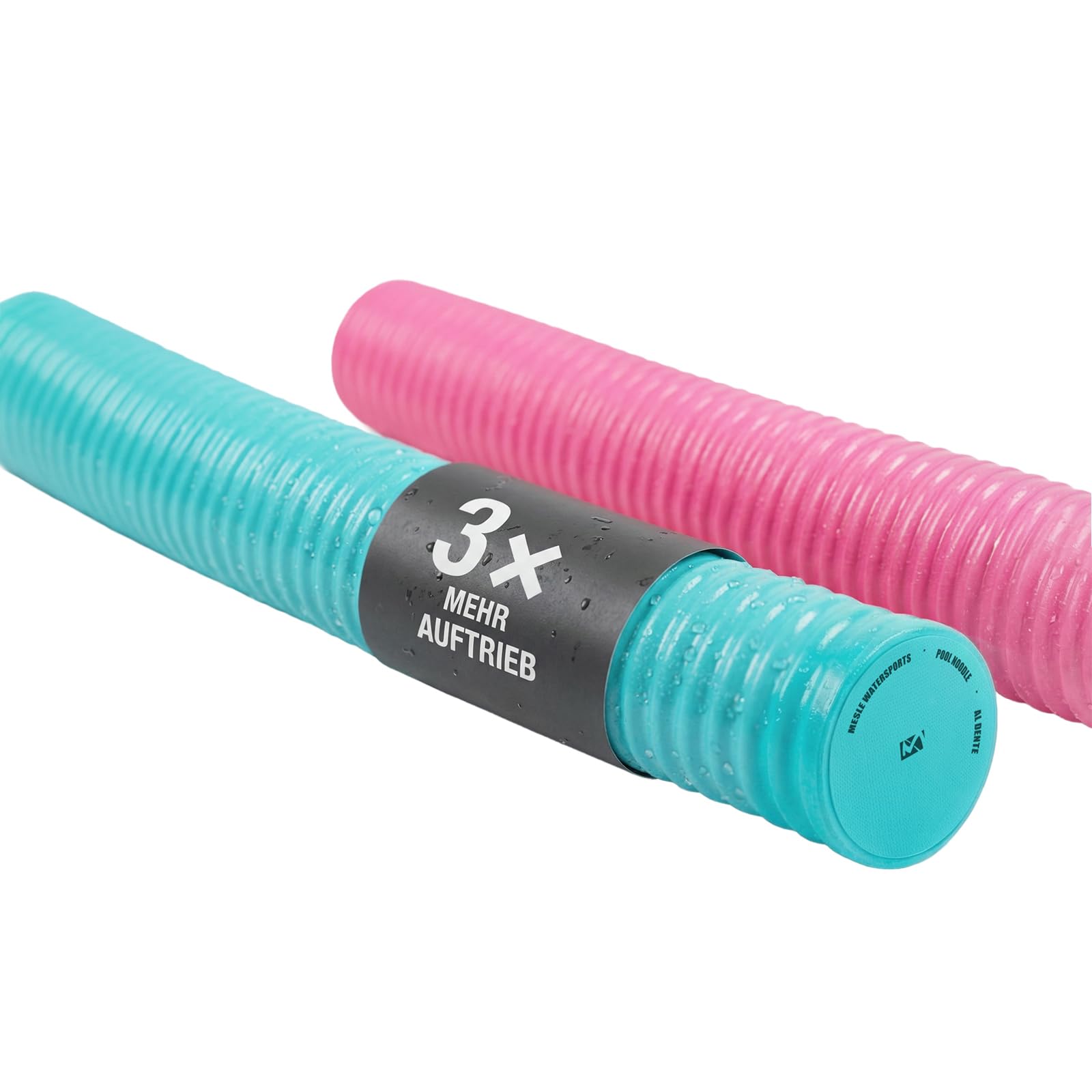 MESLE Premium Schwimmnudel Al Dente 150N hoher Auftrieb – Poolnudel, Wassernudel & Badenudel | Unsinkbar, weich & langlebig | Schwimmhilfe für Erwachsene & Kinder, ideal für Aqua Fitness