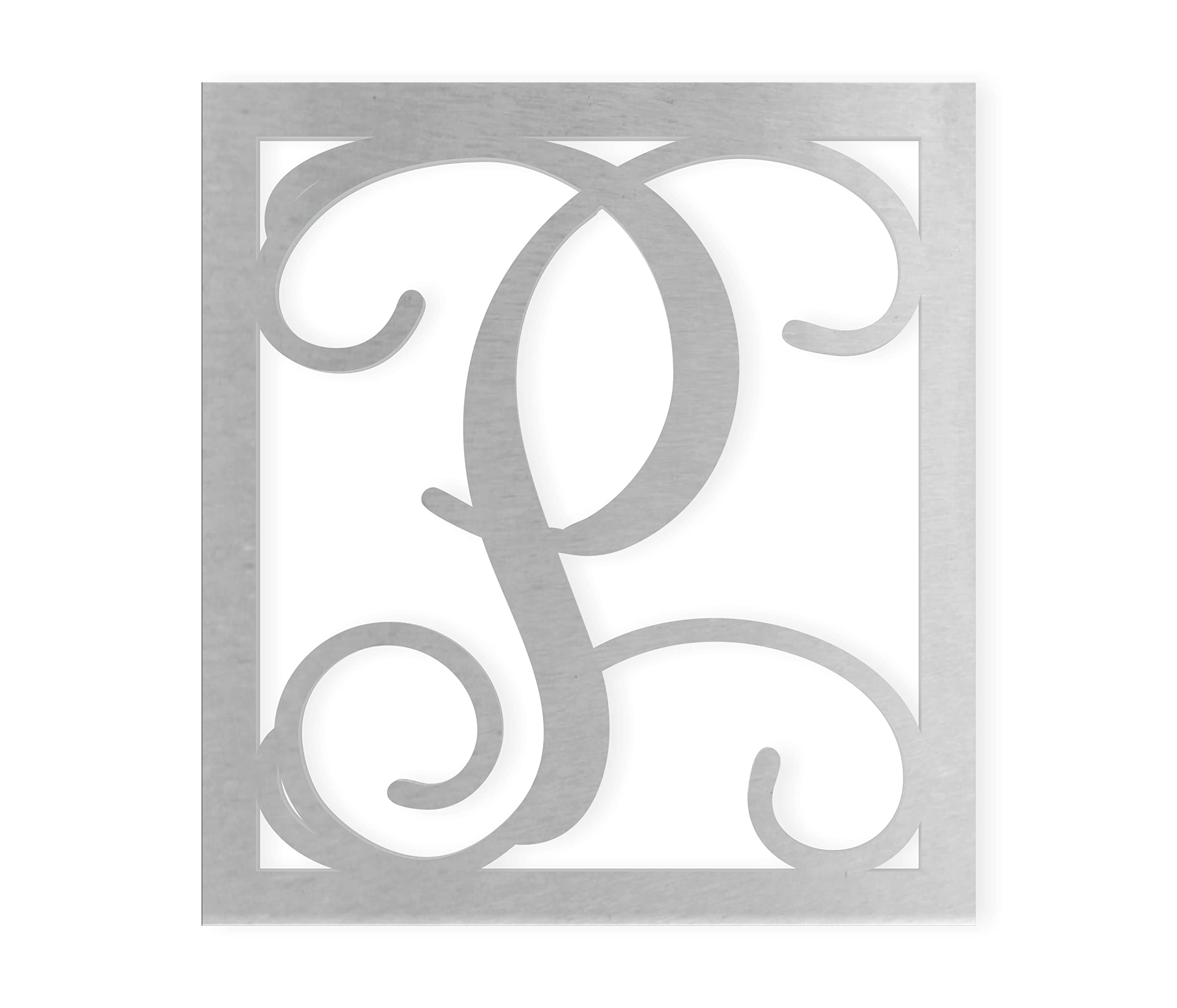 Metal Letter P, Metal Letter for House, Metal Monogram Wall Hanging, Large Metal Letters, Cursive Metal Letter